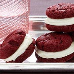 Red Velvet Sandwich Cookies