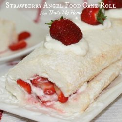 Angel Food Cake and Strawberry Cream Roll