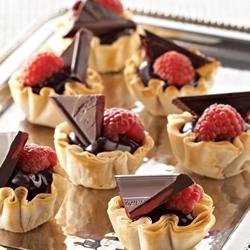 Raspberry Chocolate Tassies