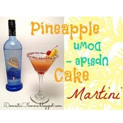 Pineapple Upside-Down Cake in a Glass