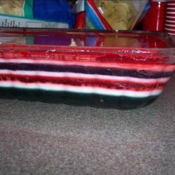 Not Like the Others Rainbow Seven Layered Jello Dessert