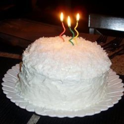 Three-Layer Italian Coconut Cream Cake