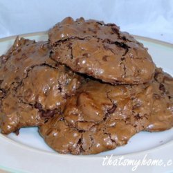 Chewy Flourless Chocolate Cookies