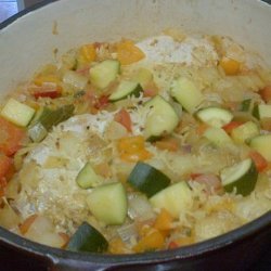 Baked Pork Chops with Vegetable Rice