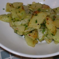 Sauteed Chayote With Garlic and Herbs