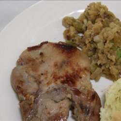 Pork Chops With Pan Fried Stuffing