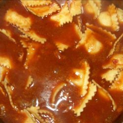 Beef and Ravioli Soup