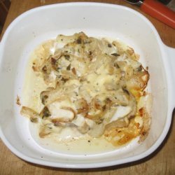 Halibut Smothered in Vidalia Onions