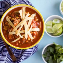 Leftover Chicken Tortilla Soup