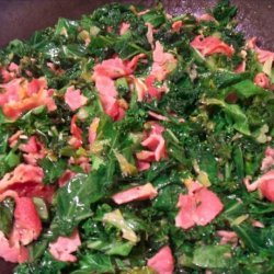 Bacon, Kale and Leeks