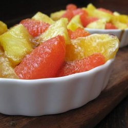 Warm Citrus Fruit with Brown Sugar