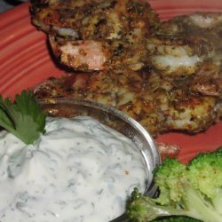 Chipotle Dry-Rub Shrimp With Cilantro Dipping Sauce