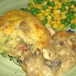 Crusty Chicken Casserole With Cheese Batter