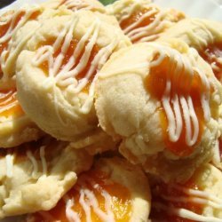 White Chocolate Apricot Thumbprint Cookies