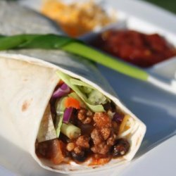 Tink's Spicy Beef & Black Bean Tacos