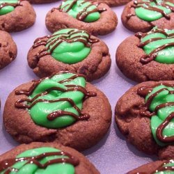 Chocolate-Mint Thumbprints