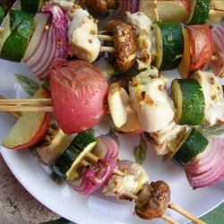 Lemon Ginger Coriander Chicken Kebabs