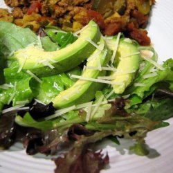 Mixed Baby Greens and Avocado W Lemon Dijon Vinaigrette Dressing