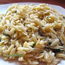 Lemon Orzo With Mint