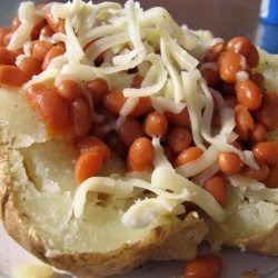 Baked Jacket Potato With Baked Beans and Cheese