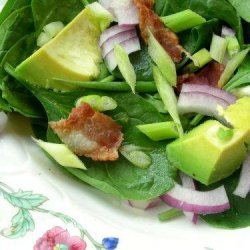 Beanshoot, Avocado & Baby Spinach Salad