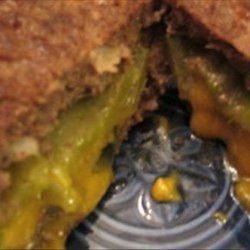 Cheese & Green Chilies Stuffed Burgers