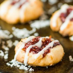 Raspberry Coconut Cookies