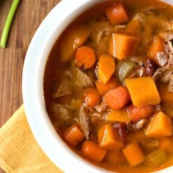 Sweet Potato Pork Stew for 2