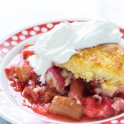 Strawberry Rhubarb Cobbler