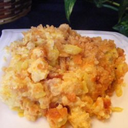 Cheesy Squash Casserole With Ritz