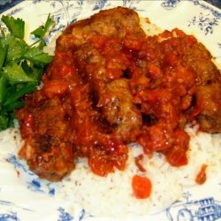 Soutzoukakia (Greek Meatballs in Tomato Sauce)