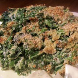 Creamed Spinach Gratin