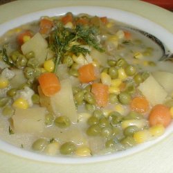 Uncle Bill's Petite Pea Vegetable Soup