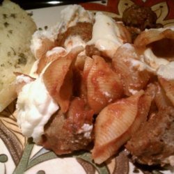 Cheesy Italian Meatball Casserole