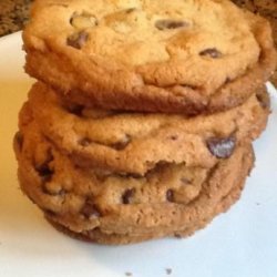 Giant Crisp Chocolate Chip Cookies