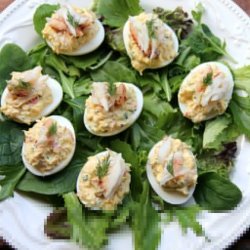 Crab Deviled Eggs