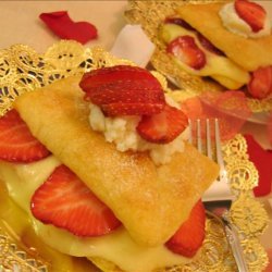 Crescent Napoleons With Strawberries