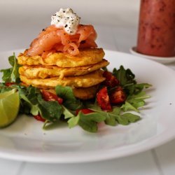 Salmon and Corn Fritters