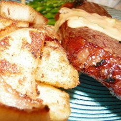 Steaks With Stilton Cheese Sauce