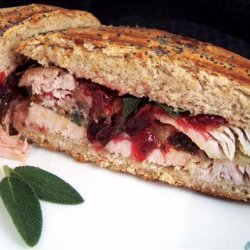 Turkey/ Cranberry/ Dressing Panini