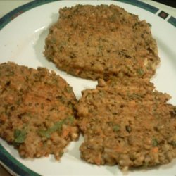 Curried Walnut Grain Burgers