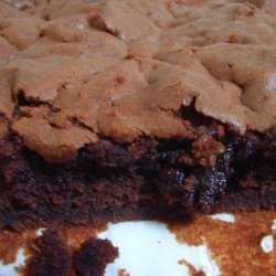 Mascarpone Brownies With Honey Chocolate Sauce