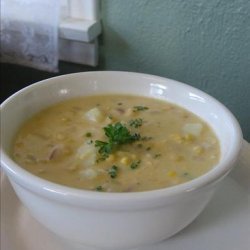 Corn and Cheddar Cheese Chowder