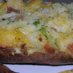 Bacon Cheddar Ranch Stuffed Baked Potatoes