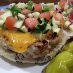 Simple Savory Turkey Burgers With Zucchini Relish