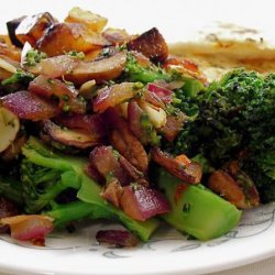 Sautéed Broccoli and Mushrooms