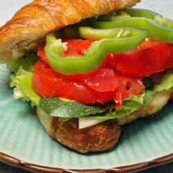 Vegetarian Croissant Sandwich