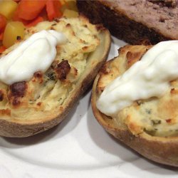 Garlic and Herb Stuffed Baked Potatoes