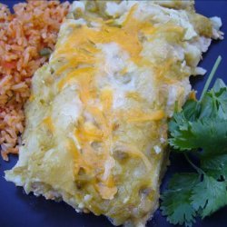 Cheesy Green Enchiladas