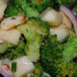 Broccoli Crunch With Creamy Almond Dressing